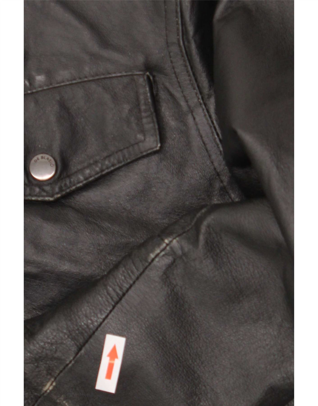 Vintage Herre Læder Bomber Jacket UK 36 Small Black