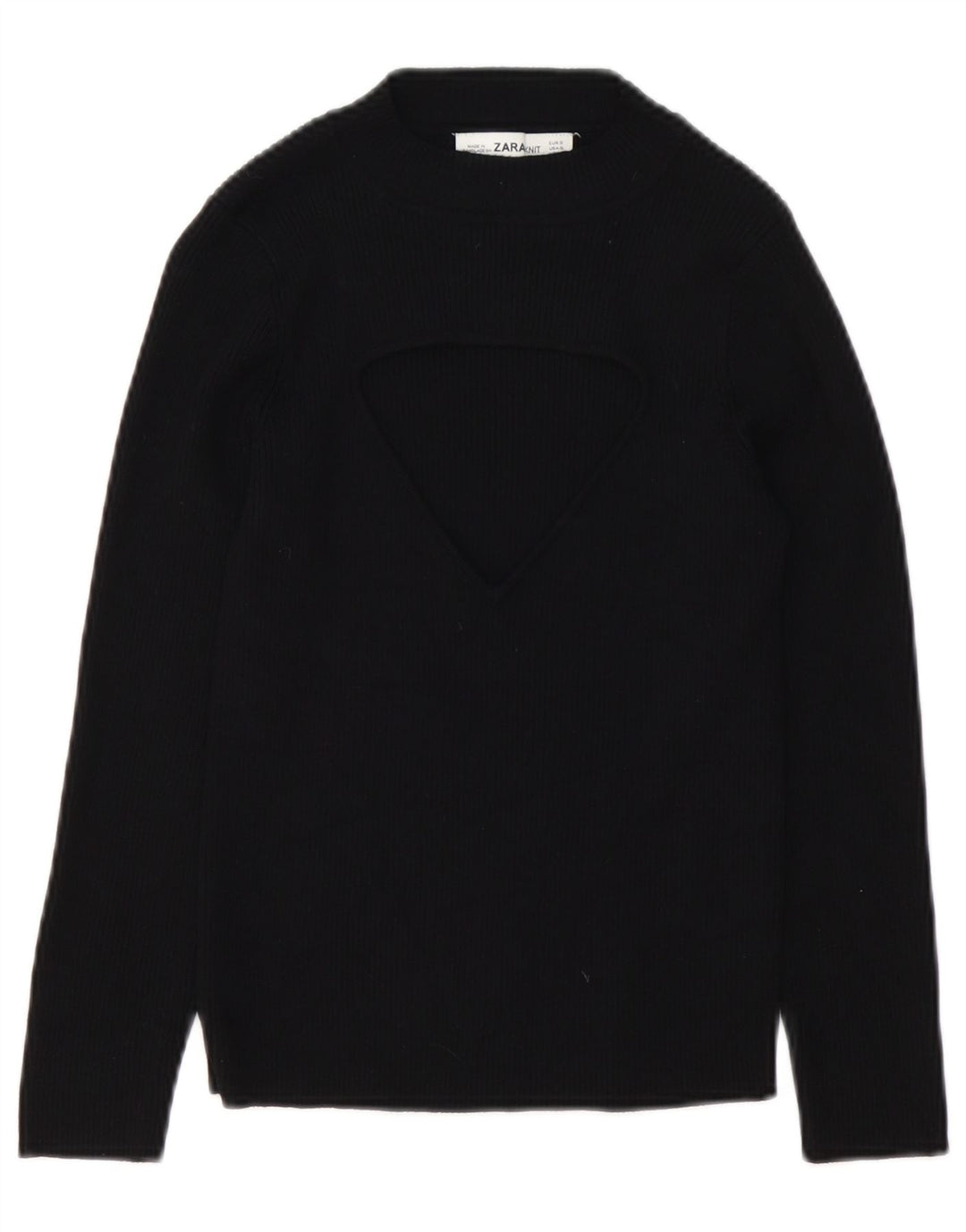 Zara Dame sweater med rund hals DK 10 Lille sort