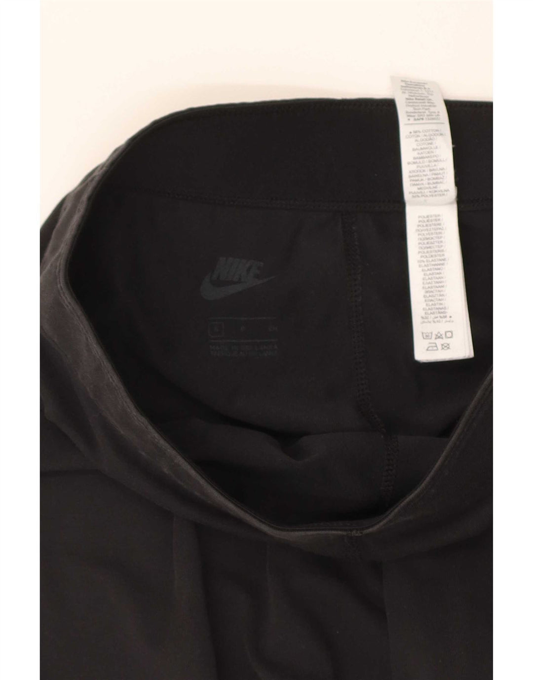 Nike Dame Grafiske Leggings UK 8 Small Black Bomuld