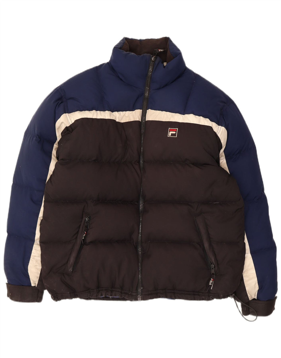Fila Polstret jakke til mænd UK 36 Small Black Colourblock Polyester