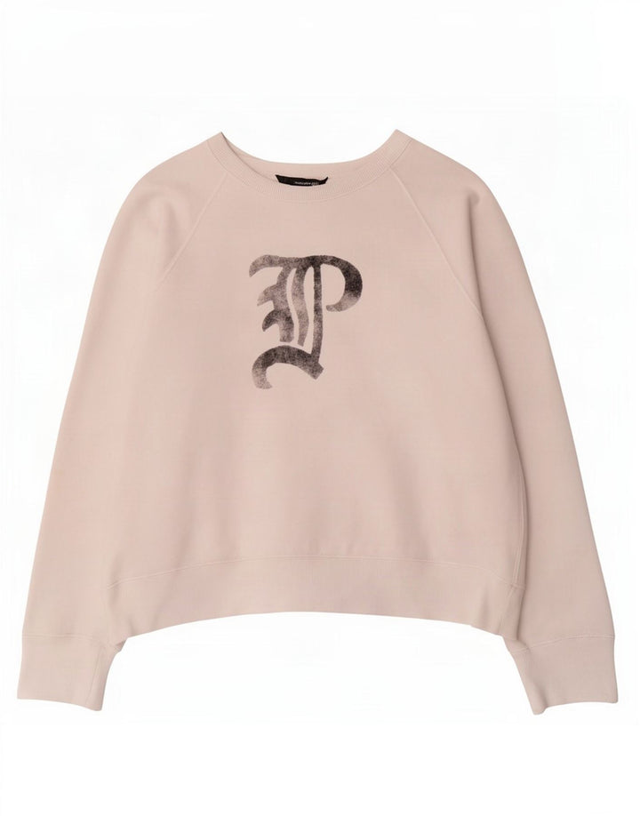 Polo Ralph Lauren Dame Grafisk Sweatshirt Jumper UK 14 Medium White