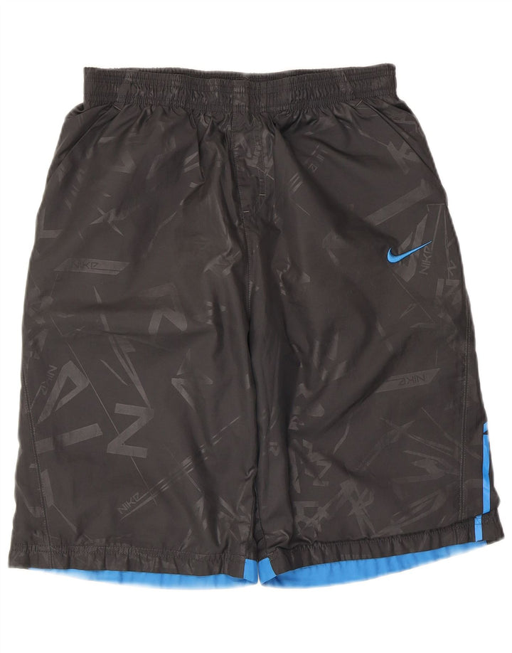 Nike drenge grafiske sportsshorts 13-14 år XL Grå polyester