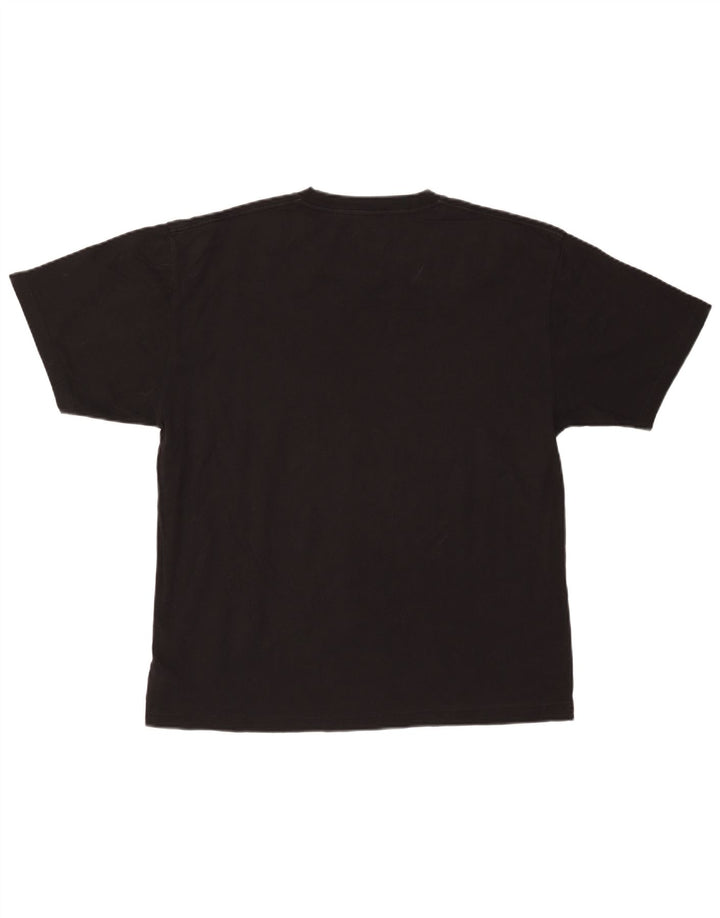 VANS Herre Classic Fit T-Shirt Top Stor Sort Bomuld