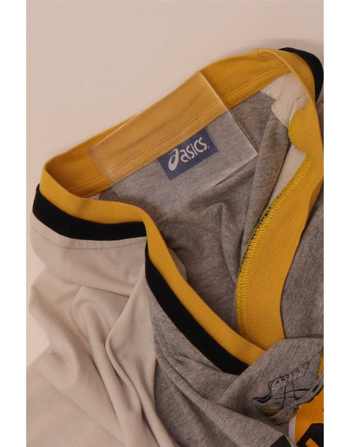 Asics Herre Grafisk T-Shirt Top Stor Grå Colourblock