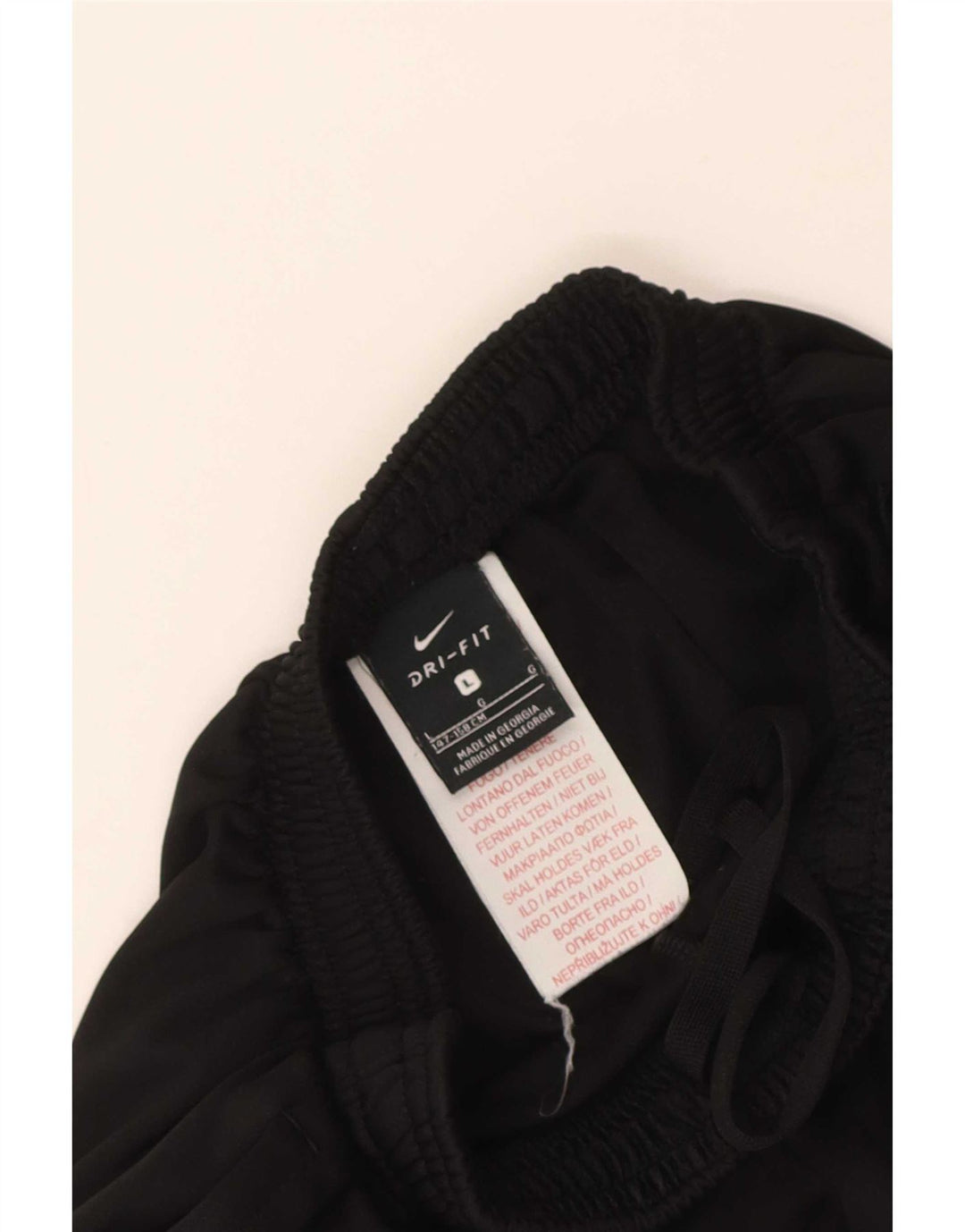 Nike Træningsdragtsbukser til drenge 12-13 år Large Black Colourblock Polyester
