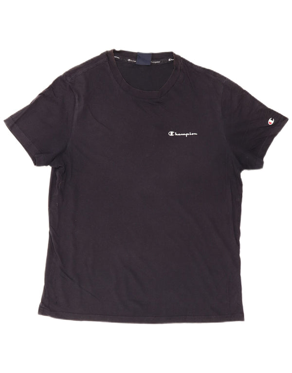 Champion Herre T-Shirt Top Medium Navy Blue
