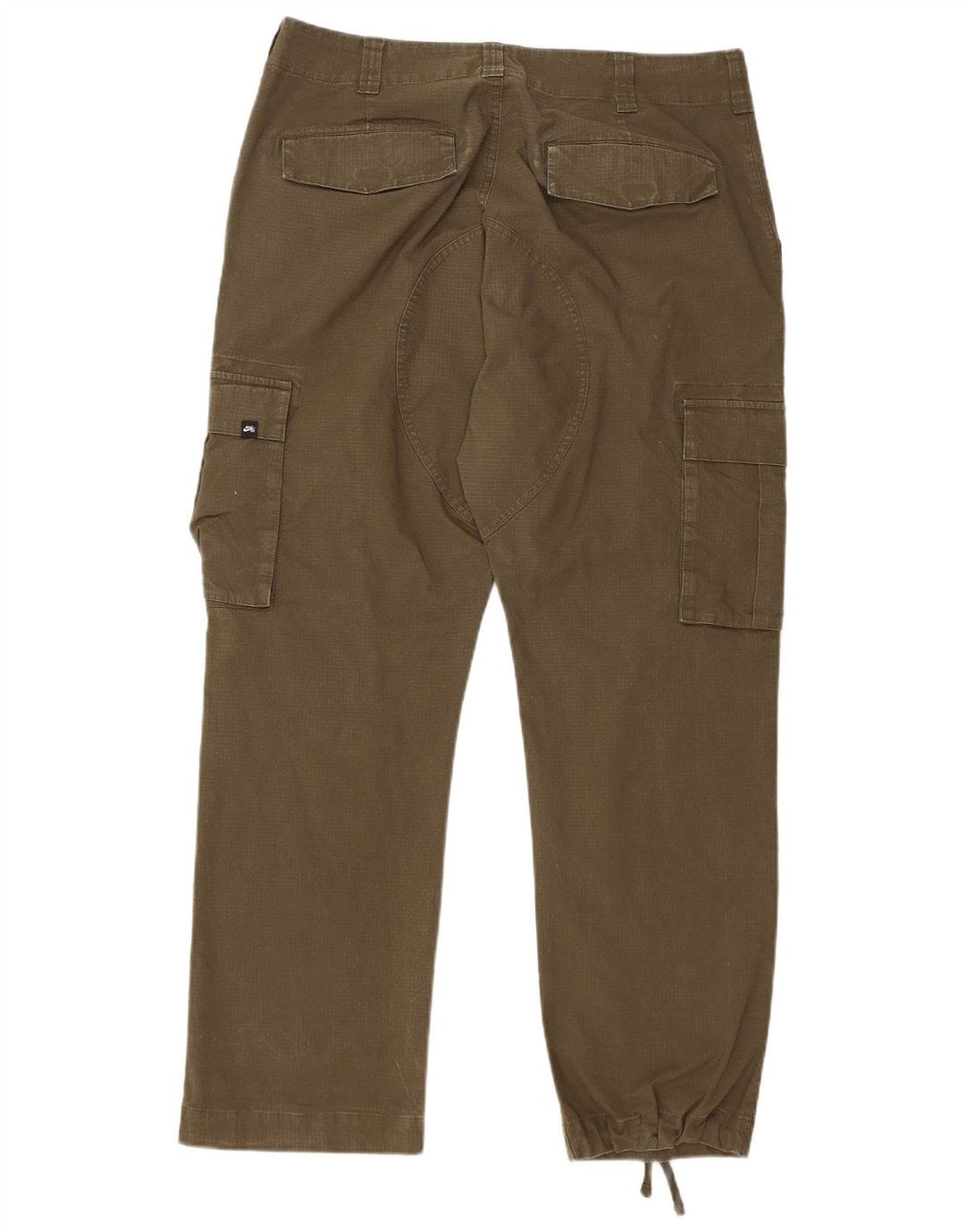 NIKE Straight Cargo-bukser til kvinder W34 L27 Khaki Bomuld