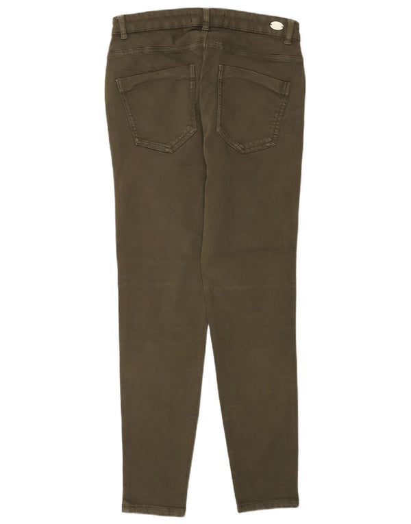 Zara Dame Skinny Jeans EU 42 Large W32 L28 Grøn Bomuld