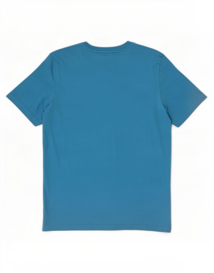 Puma Herre grafisk T-shirt Top Medium Blå Bomuld