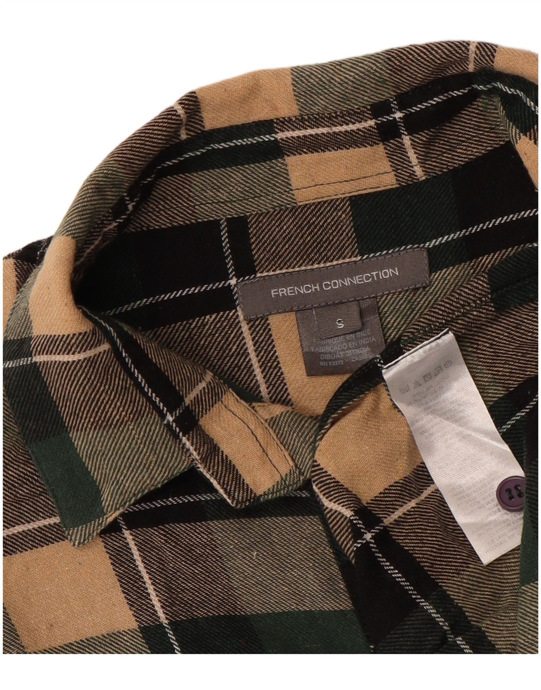 FRENCH CONNECTION Womens Flannel Shirt Dress UK 10 Small Multicoloured