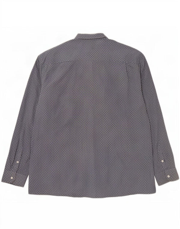 Penguin Herreskjorte 3XL Blå Polka Dot Bomuld