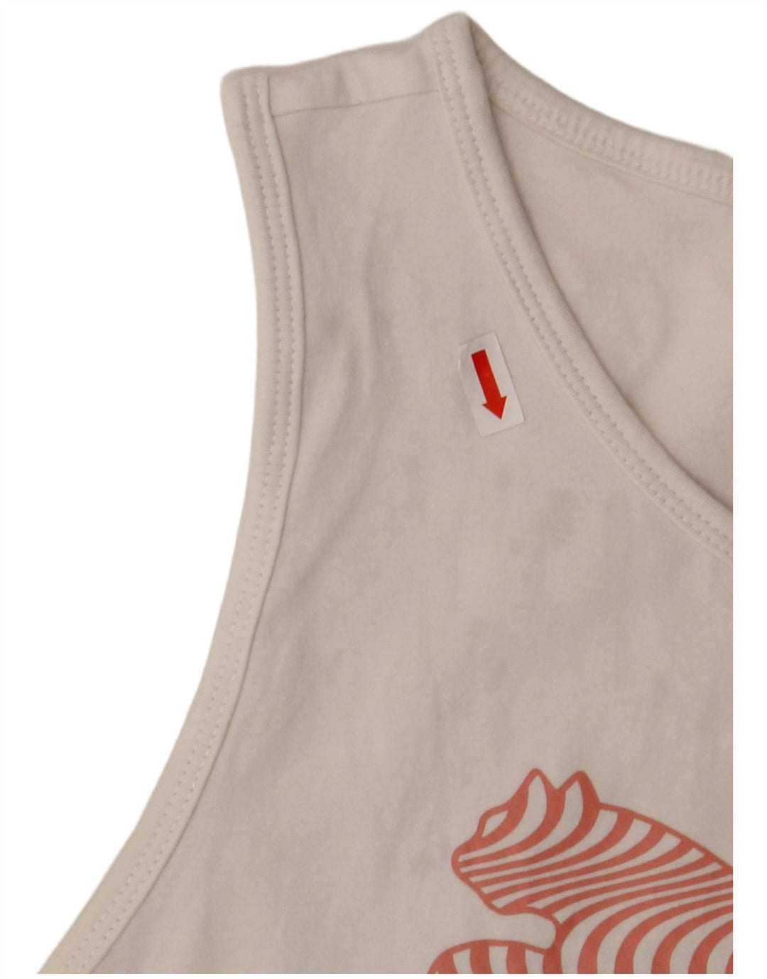 PUMA grafisk vest top til kvinder 18 XL hvid bomuld