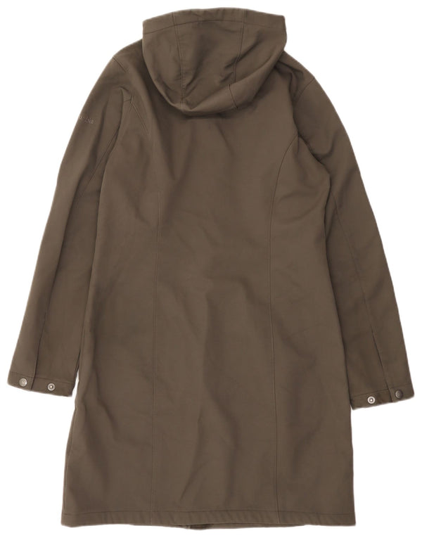 Columbia Womens Omni-Shield Hooded Windbreaker Coat UK 12 Medium Brown