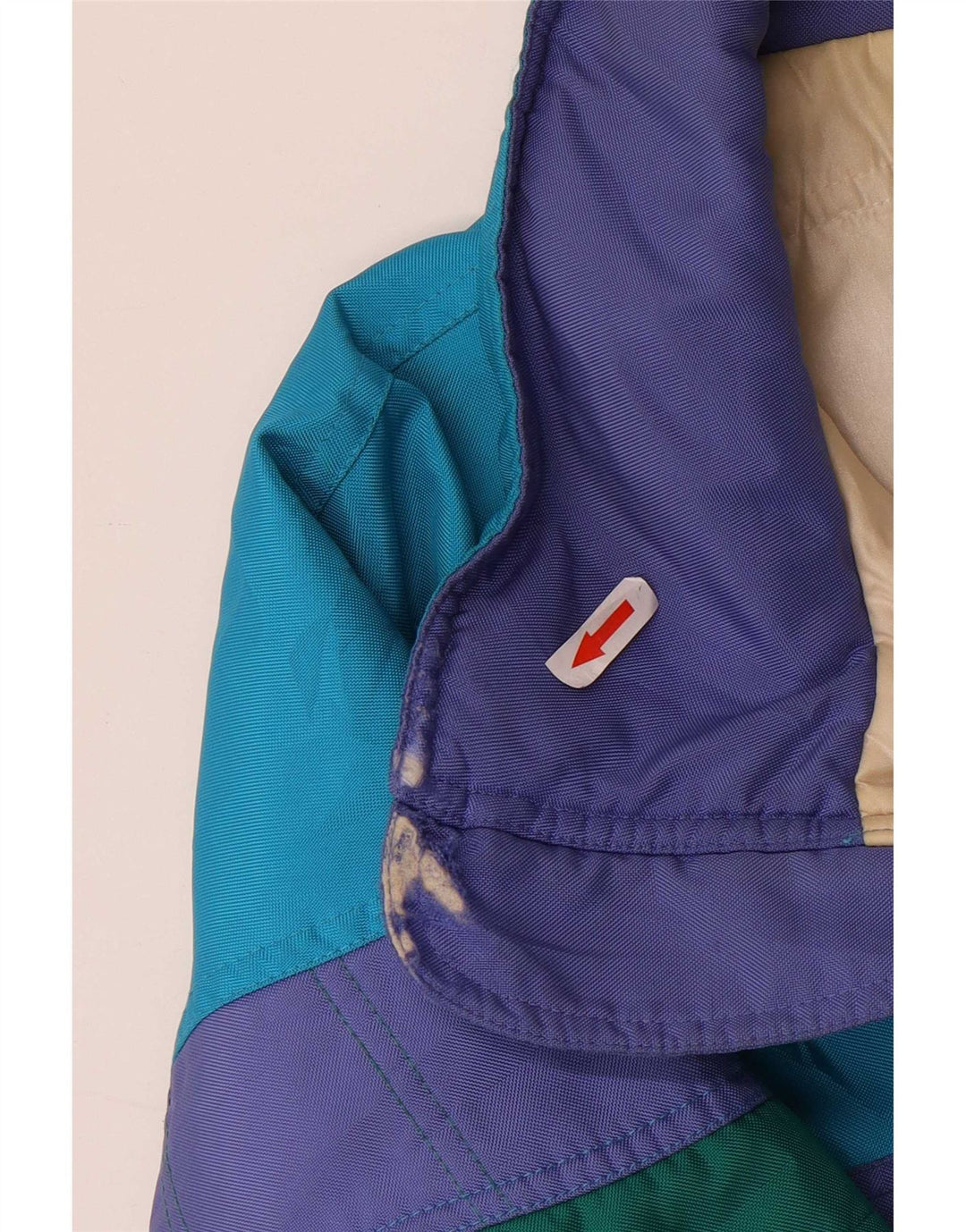 Sergio Tacchini Herre Skijakke UK 42 XL Blå Colourblock