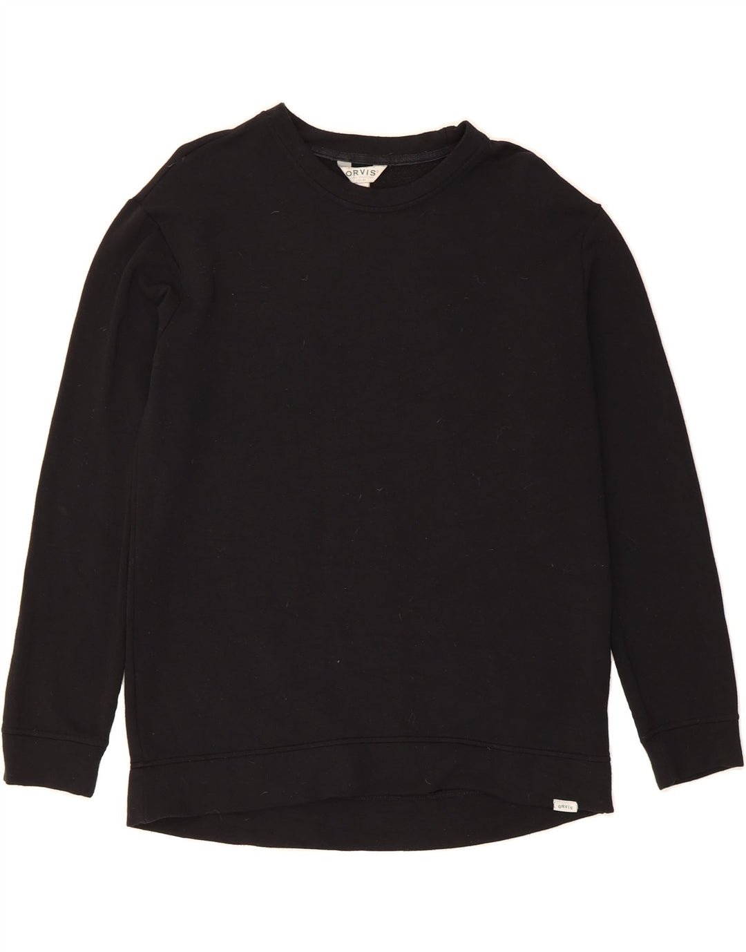 ORVIS Mens Sweatshirt Jumper Small Black Modal Vintage Orvis and Second-Hand Orvis from Messina Hembry 