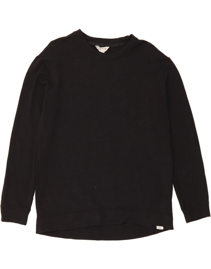 ORVIS Mens Sweatshirt Jumper Small Black Modal Vintage Orvis and Second-Hand Orvis from Messina Hembry 