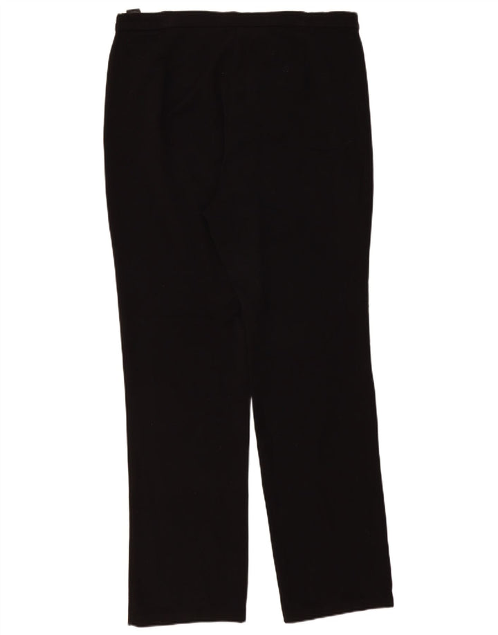 Marks & Spencer Dame Casual Bukser UK 14 Large W34 L32 Sort Polyester