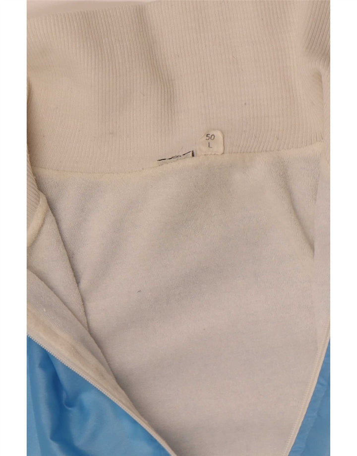 panatta Dame træningsdragt topjakke UK 16 Large Blue Colourblock