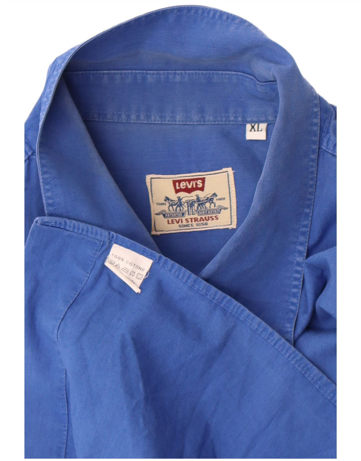 Levi's Kortærmet Herreskjorte XL Blå Bomuld