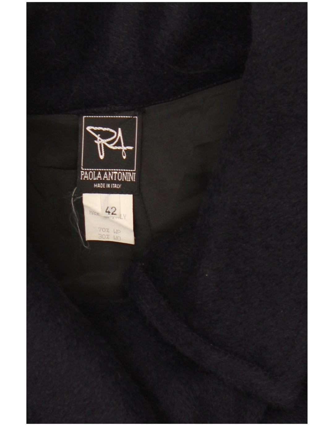 PAOLA ANTONINI Oversize overfrakke til kvinder IT 42 Medium Marineblå