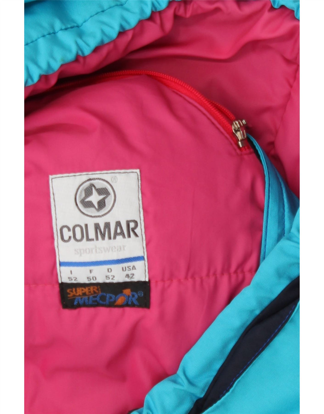 Colmar Herre Skijakke IT 52 Stor Blå Colourblock Polyamid