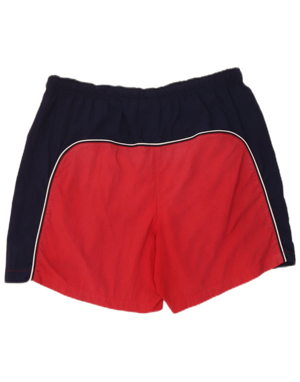 Fila Herre grafiske svømmeshorts XL Rød Colourblock Nylon