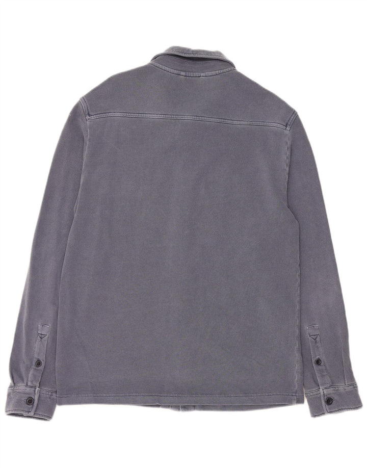 Marks & Spencer Dameskjorte UK 14 Medium Blue Cotton