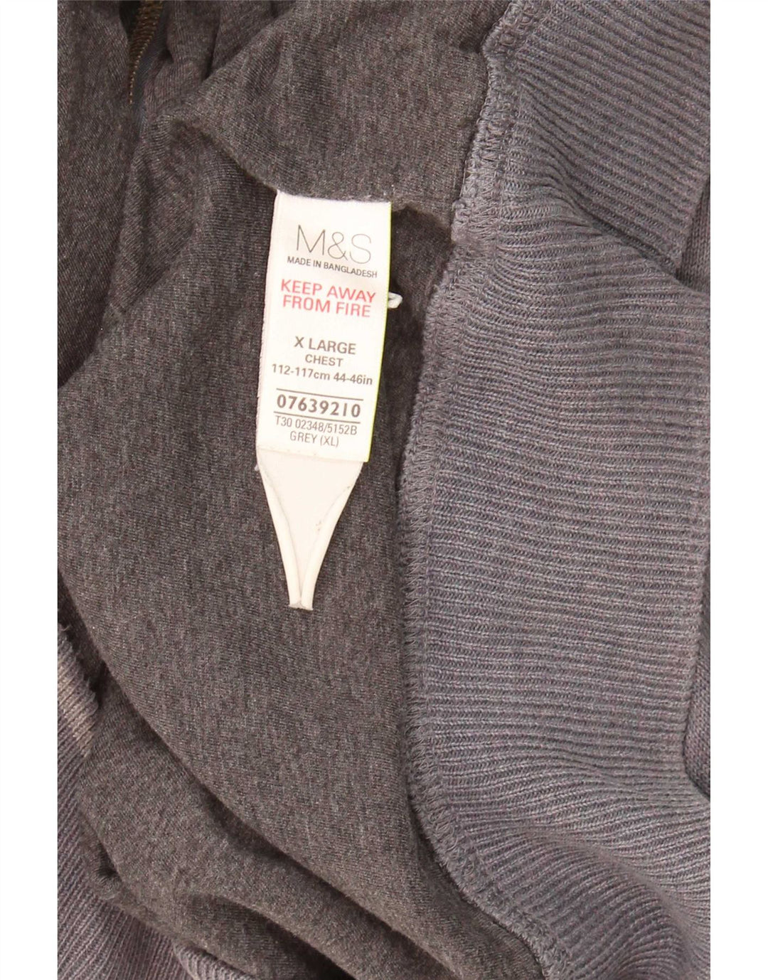 Marks & Spencer Herre Cardigan Sweater XL Grå Bomuld