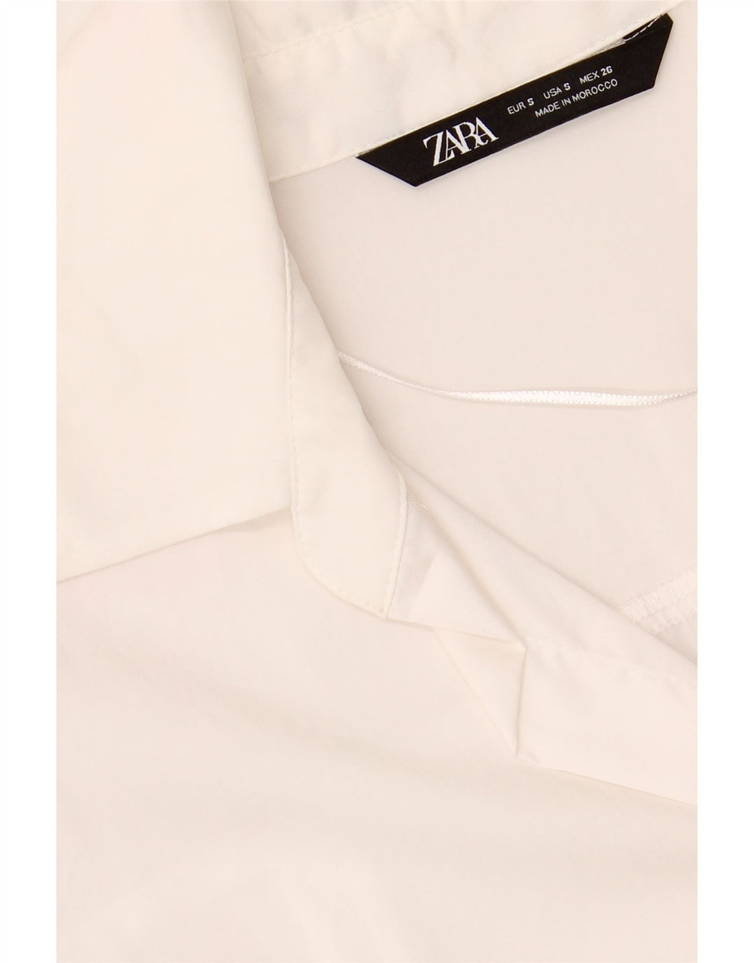 ZARA Womens Oversized Shirt UK 10 Small White Lyocell Vintage Zara and Second-Hand Zara from Messina Hembry 