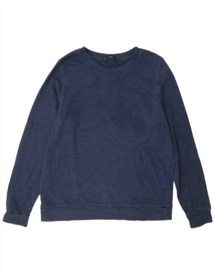 Marks & Spencer Dame Sweatshirt Jumper UK 16 Stor marineblå bomuld