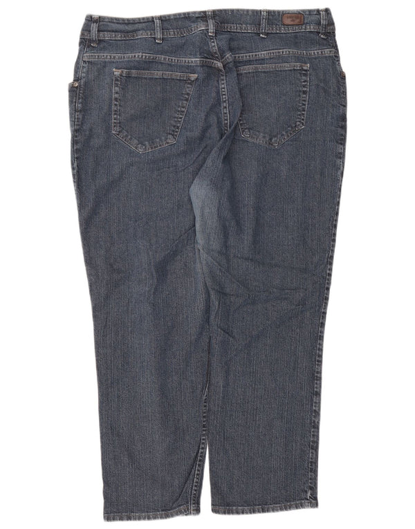 Lee Womens Riders Straight Jeans US 22 3XL W42 L29 Blå Bomuld