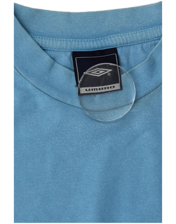 Umbro Herre T-Shirt Top XL Blå Bomuld