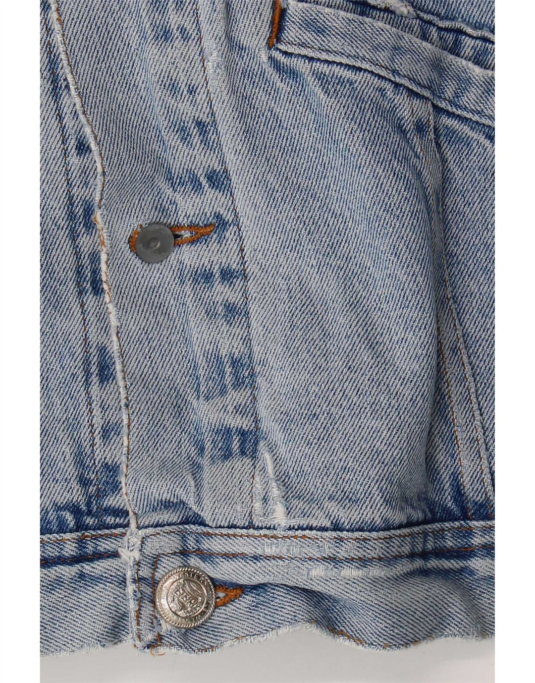 Rifle Herre Distressed Denim Jacket UK 42 XL Blå