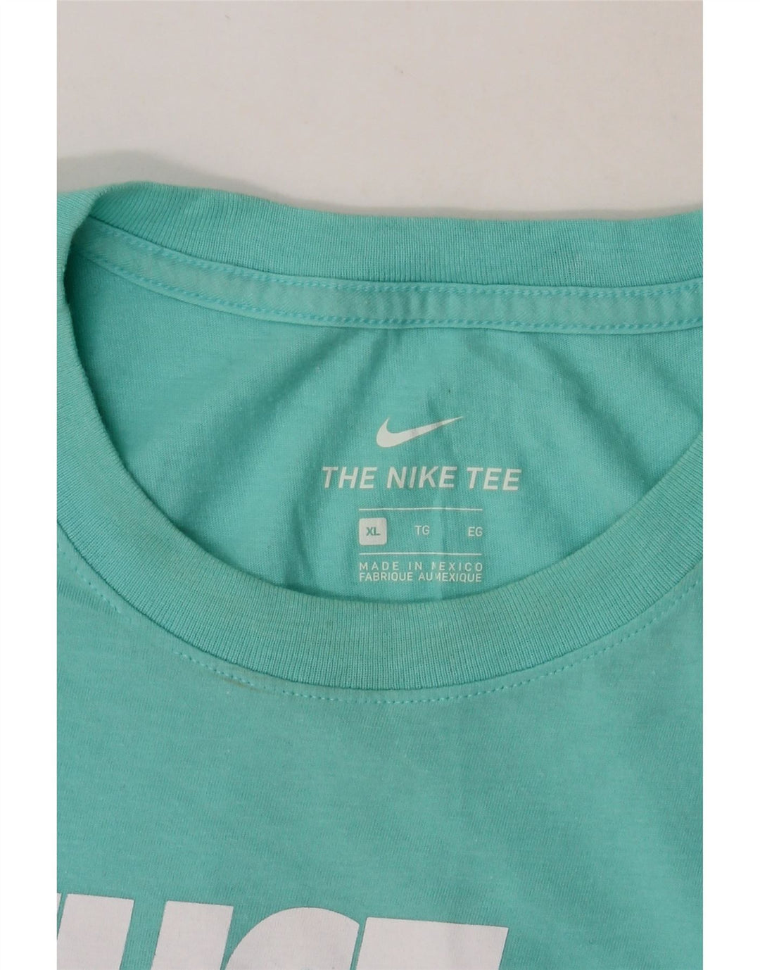 NIKE Mens Graphic T-Shirt Top XL Blue Cotton Vintage Nike and Second-Hand Nike from Messina Hembry 