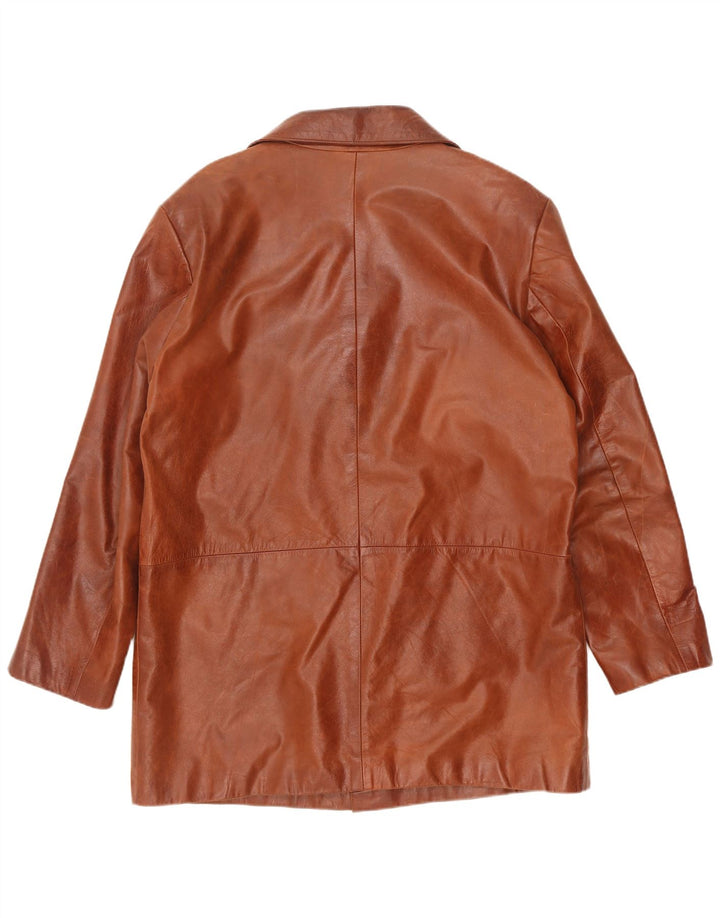 Vintage herre læderjakke UK 44 2XL Brun
