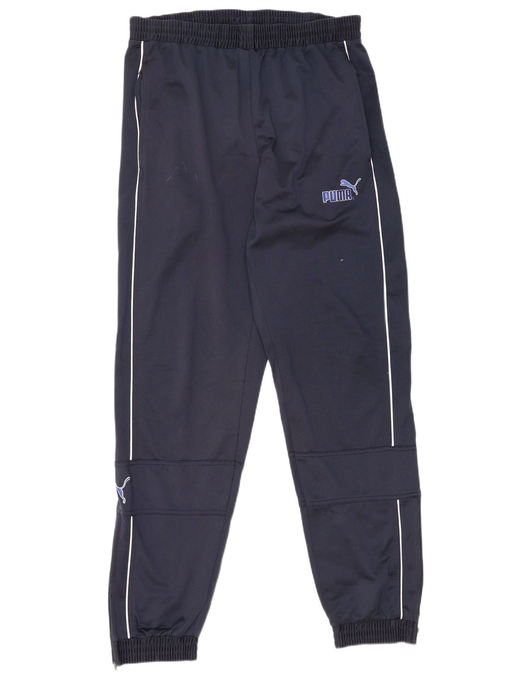 Puma Herre grafisk træningsdragt Bukser Joggers Large Navy Blue Polyester