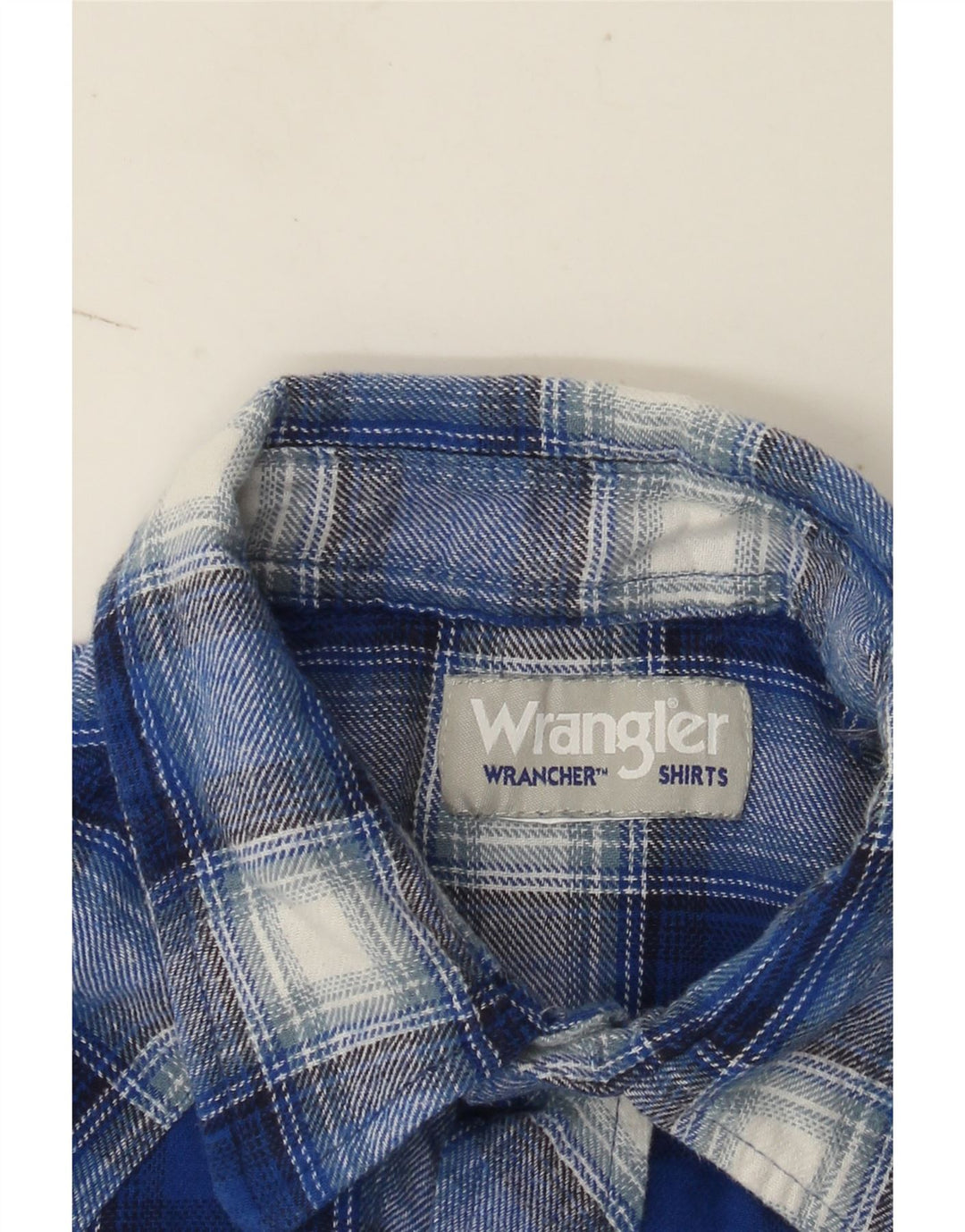 Wrangler Flanelskjorte til mænd, stor blå ternet