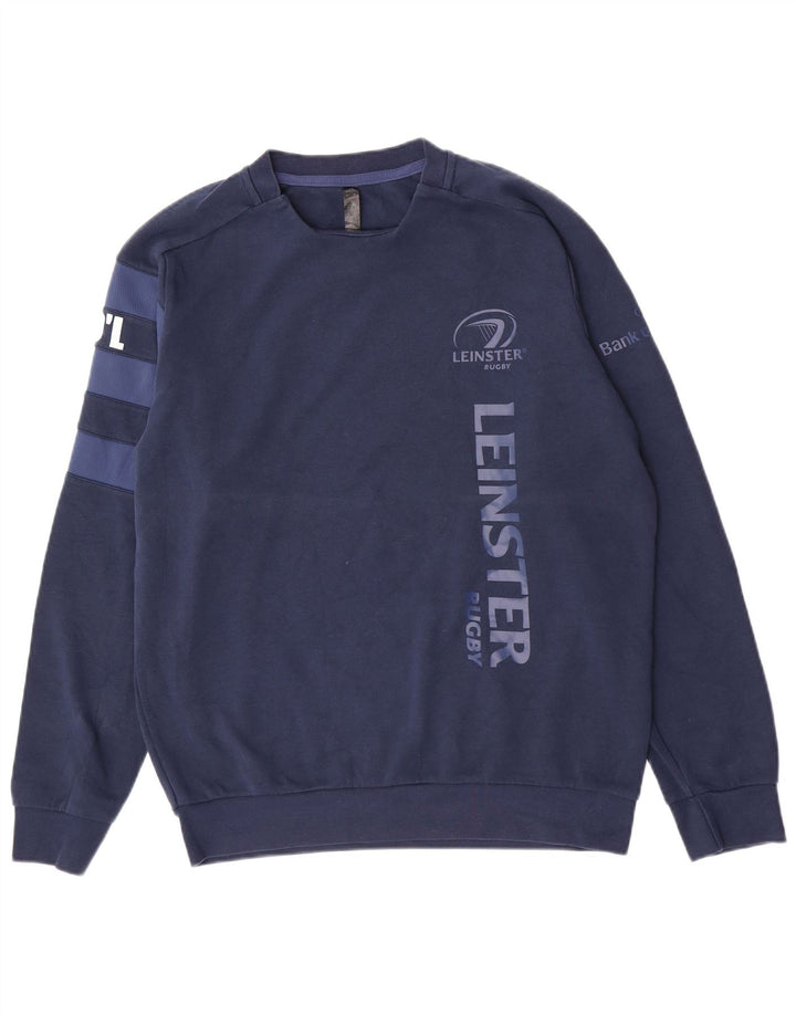 Adidas grafisk sweatshirt til mænd, stor marineblå bomuld