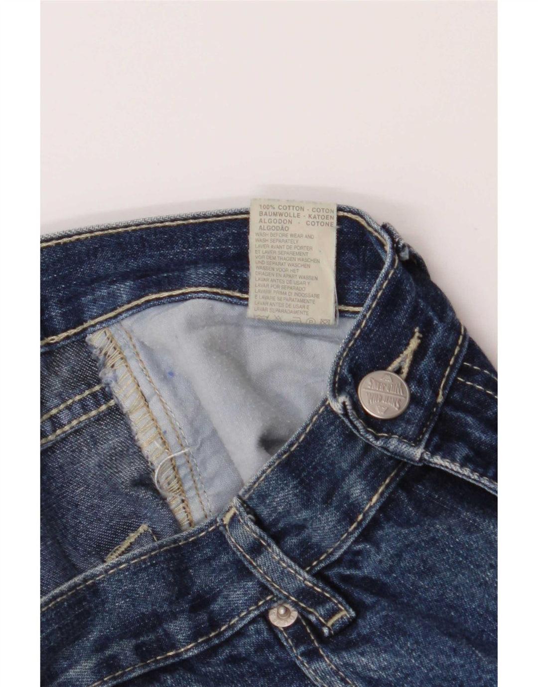 Wild Jeans Dame High Rise Flared IT 42 Medium W26 L30 Blå Bomuld