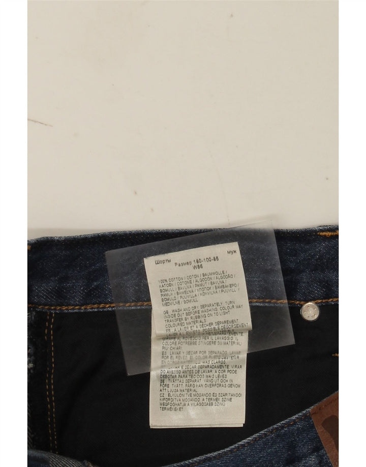 Lee Herre Denim Shorts W34 Large Blue Cotton
