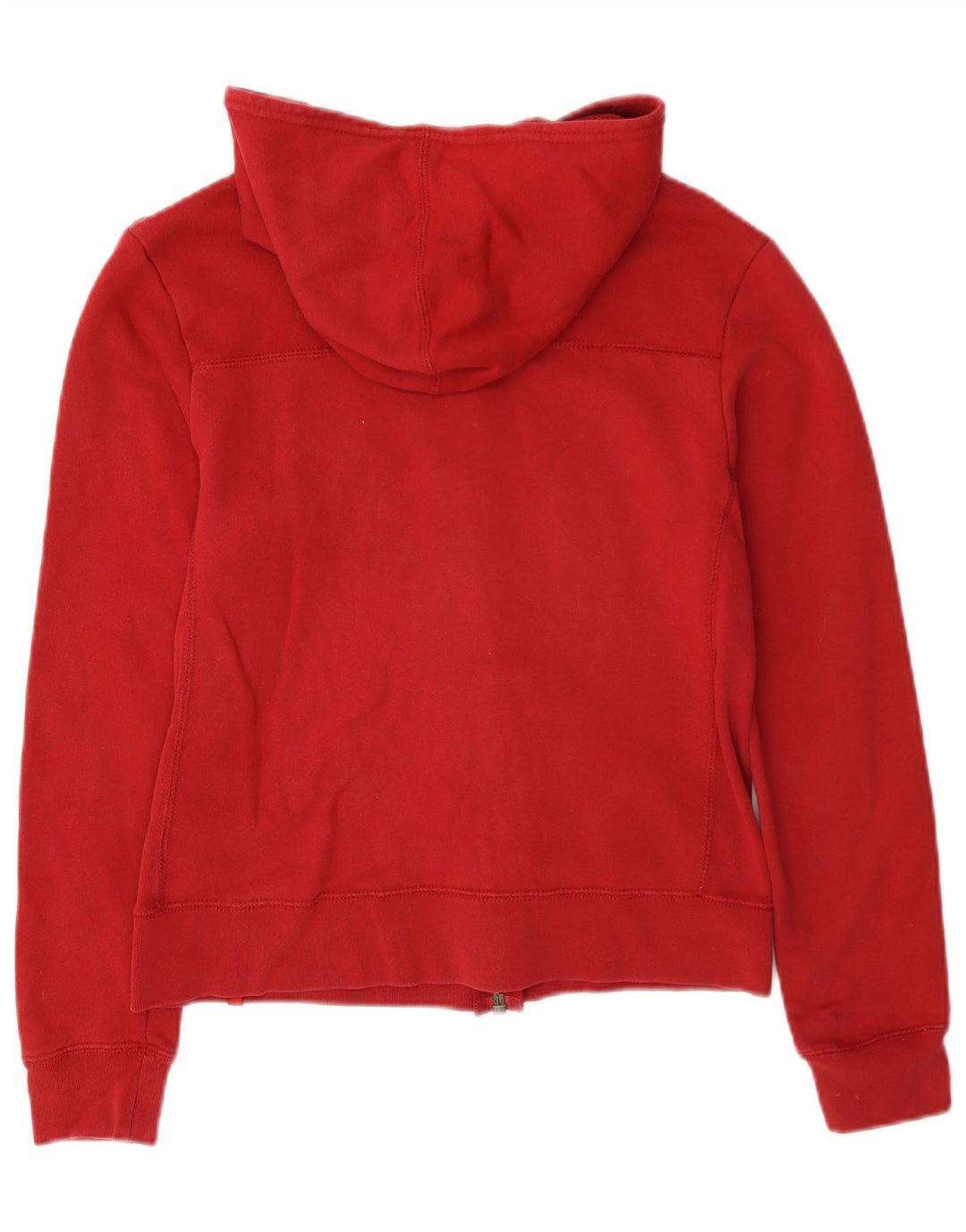 Levi's Dame Crop Hættetrøje Sweater med lynlås UK 10 Lille Rød