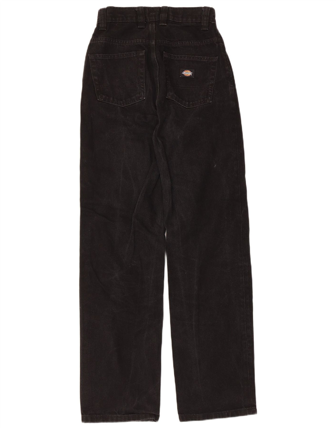 DICKIES Dame jeans med høj talje W25 L30 sort bomuld