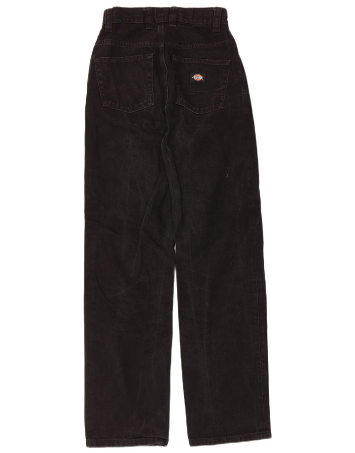 DICKIES Dame jeans med høj talje W25 L30 sort bomuld