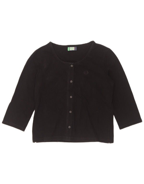 Sergio Tacchini Dame 3/4-ærmet skjortebluse UK 10 Small Black