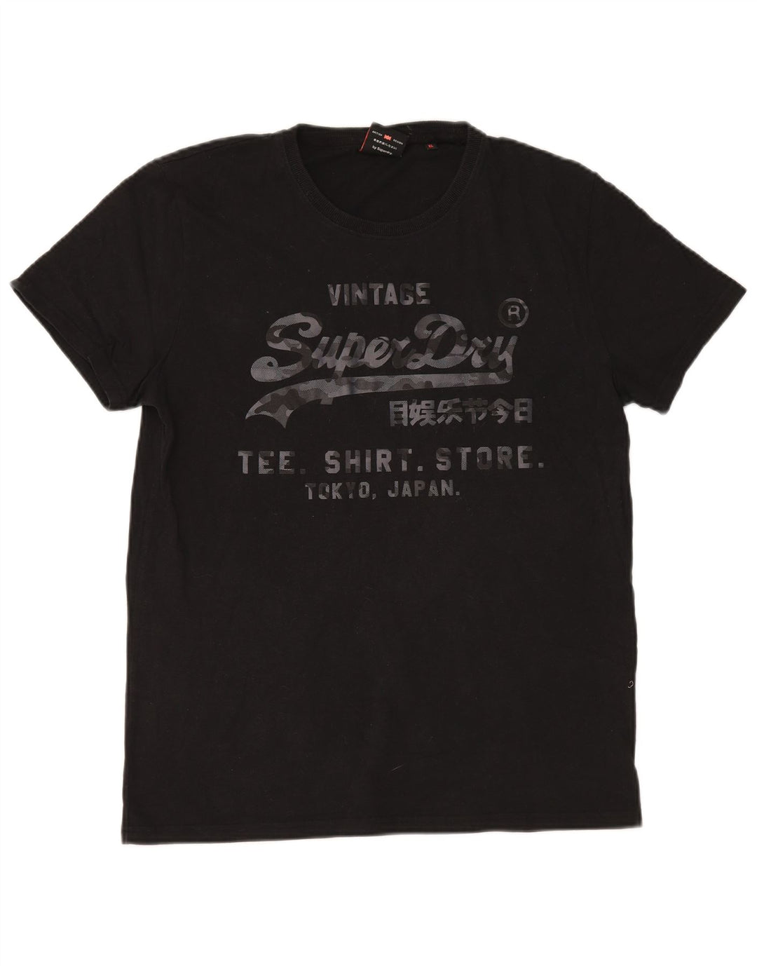 Superdry Herre grafisk T-shirt Top XL Sort