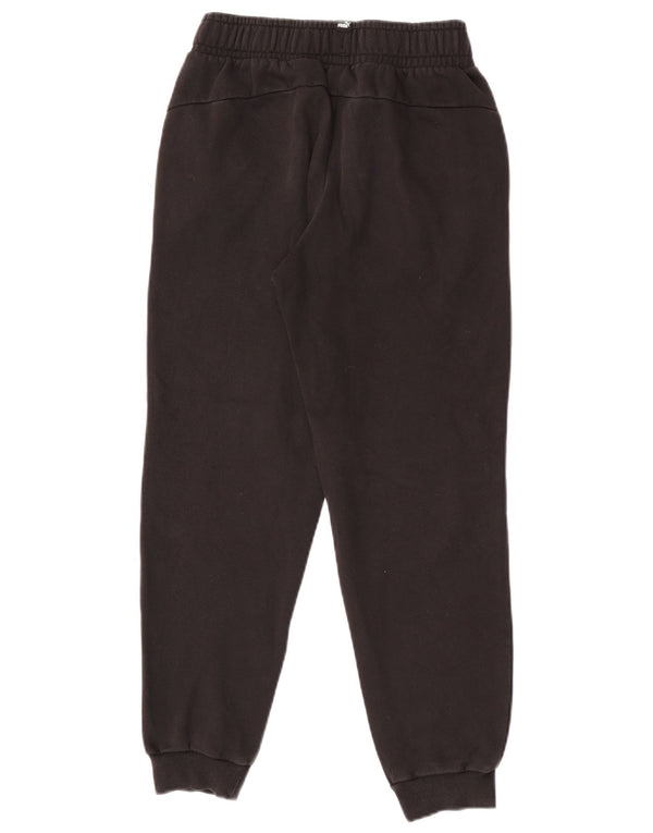 Puma drenge grafisk træningsdragt bukser jogger 13-14 år sort bomuld