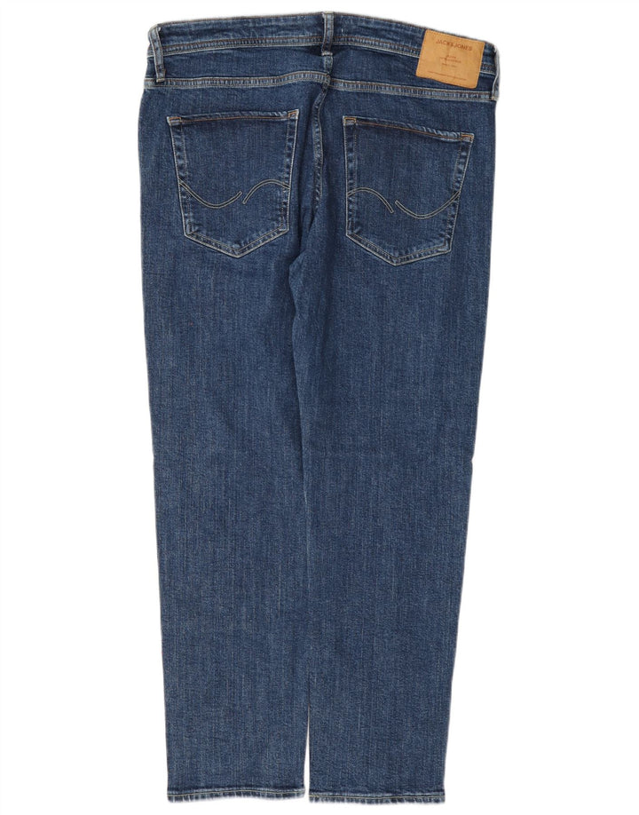 Jack & Jones Herre Mike Straight Jeans W34 L30 Blå Bomuld