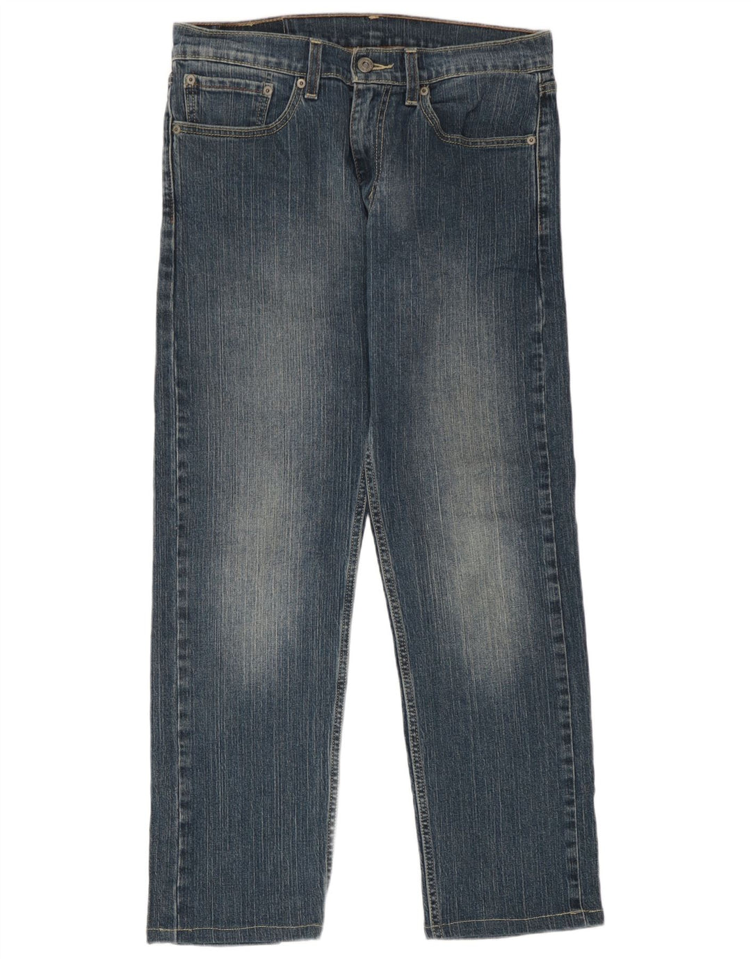 Levi's Herre 505 Straight Jeans W31 L27 Blå Bomuld