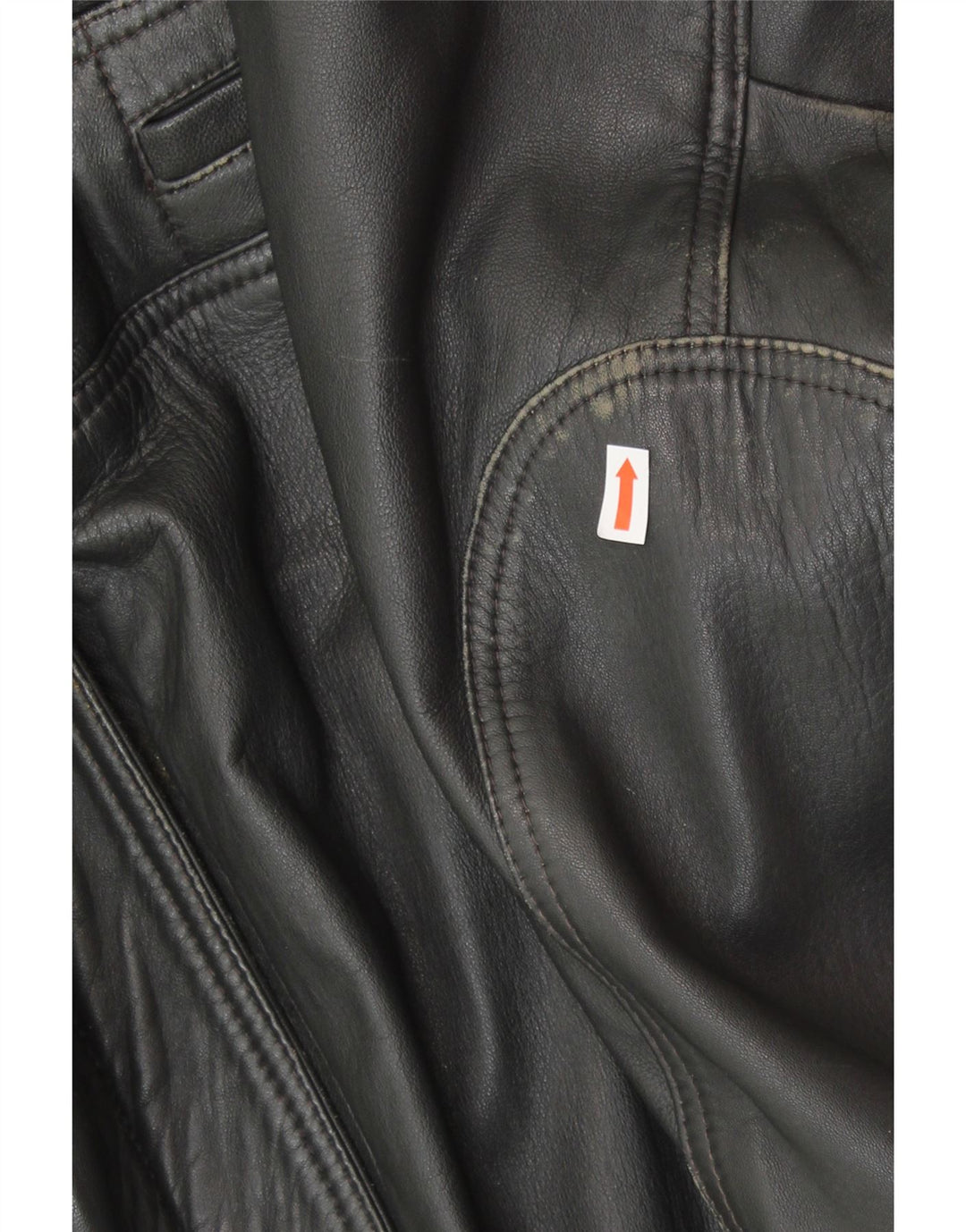 FATIGUE Herre Læderjakke UK 38 Medium Sort Læder