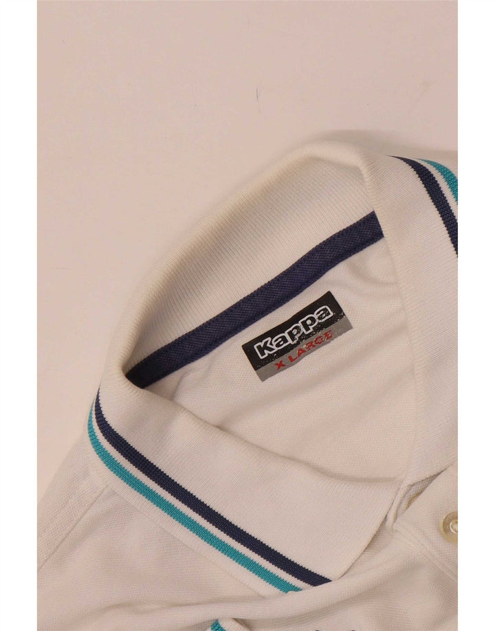 Kappa herre poloshirt XL Hvid